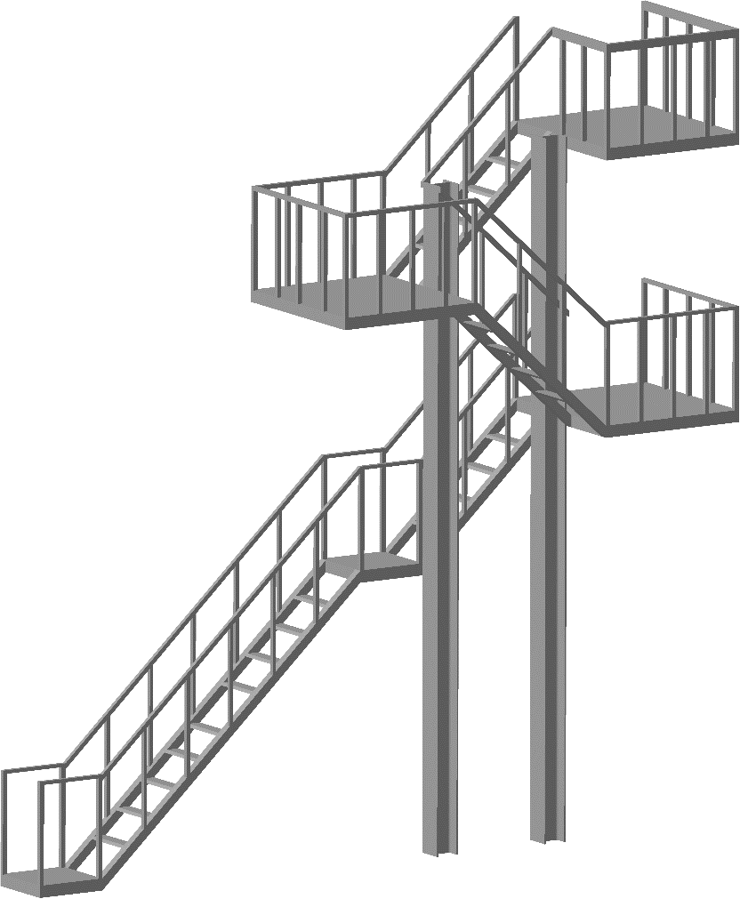 Монтаж пожарных лестниц