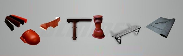 аксессуары для крыши в цвет металлочерепицы